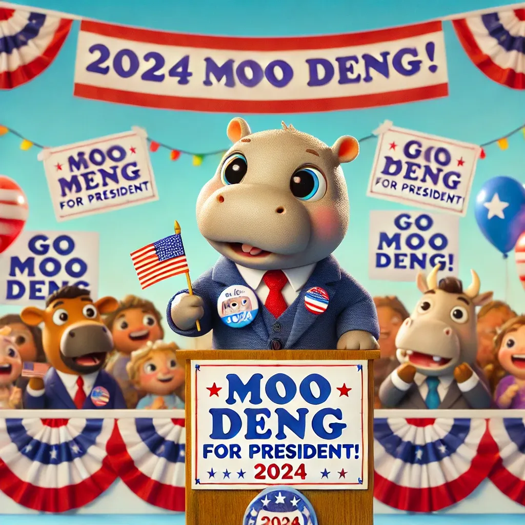 Moo Deng predict 2024 U.S. election